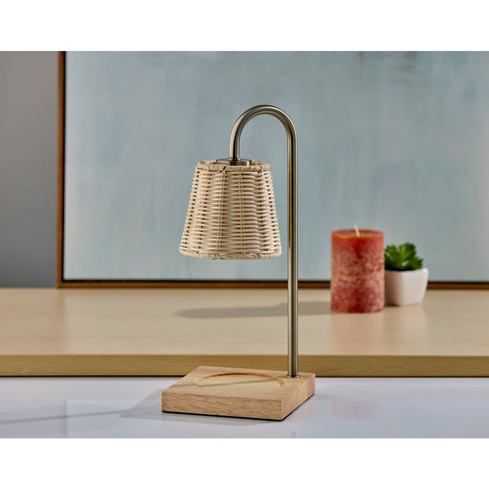 Adesso Simplee Adesso Lucian Candlewarmer Lamp Antique Brass (SL1190-21)