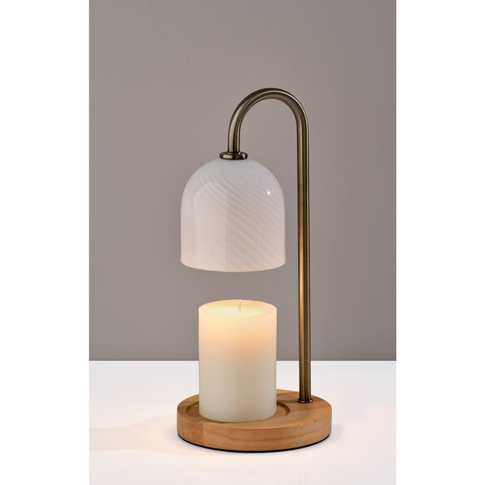 Adesso Simplee Adesso Alcott Candlewarmer Lamp Antique Brass (SL1191-21)