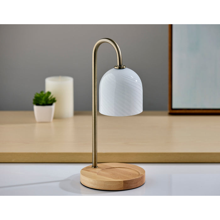 Adesso Simplee Adesso Alcott Candlewarmer Lamp Antique Brass (SL1191-21)
