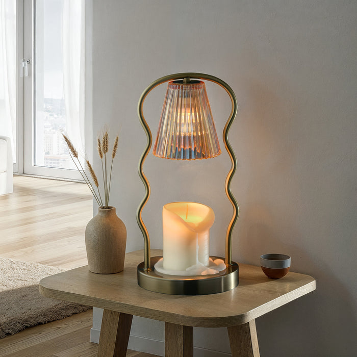 Adesso Simplee Adesso Alma Candlewarmer Lamp Antique Brass (SL1192-21)