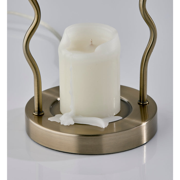 Adesso Simplee Adesso Twirl Candlewarmer Lamp Antique Brass (SL1195-21)
