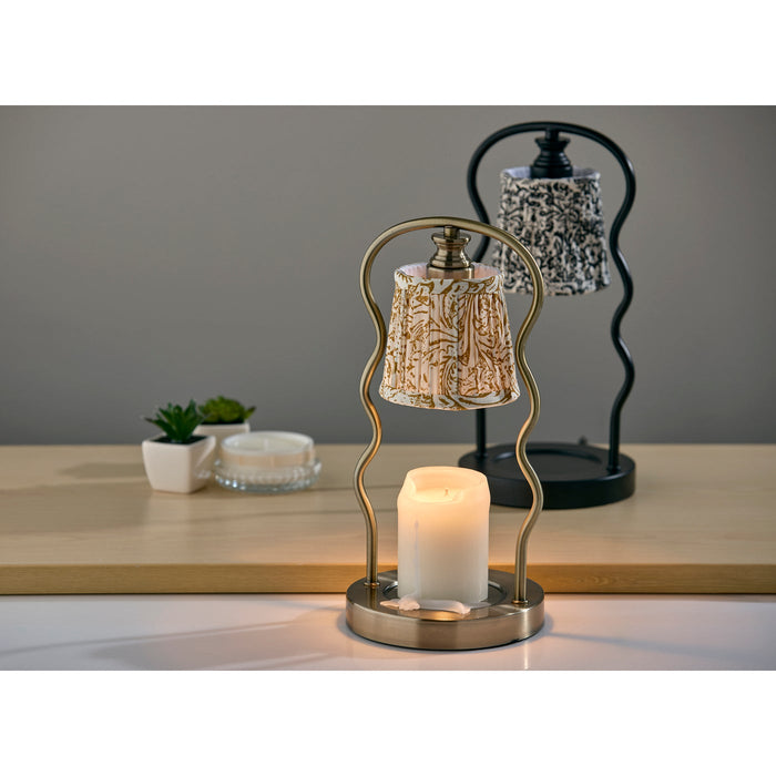 Adesso Simplee Adesso Twirl Candlewarmer Lamp Antique Brass (SL1195-21)