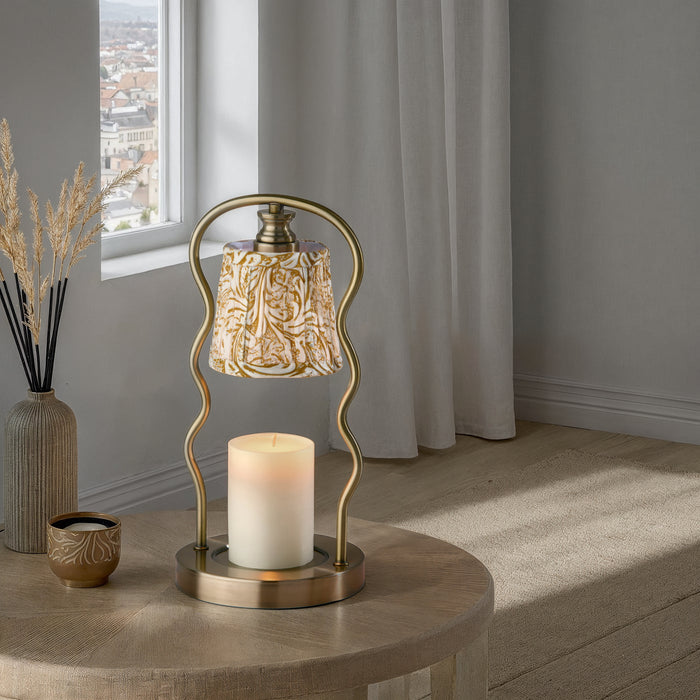 Adesso Simplee Adesso Twirl Candlewarmer Lamp Antique Brass (SL1195-21)
