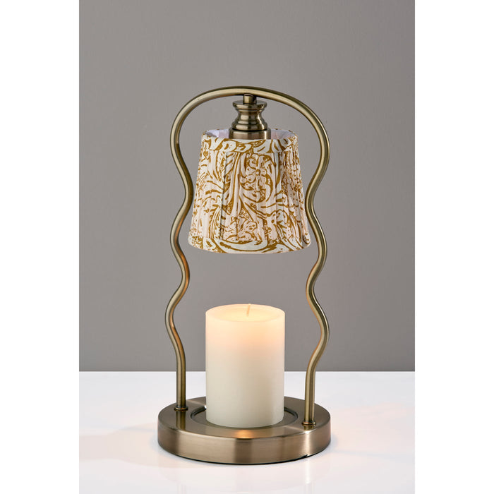 Adesso Simplee Adesso Twirl Candlewarmer Lamp Antique Brass (SL1195-21)
