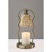 Adesso Simplee Adesso Twirl Candlewarmer Lamp Antique Brass (SL1195-21)