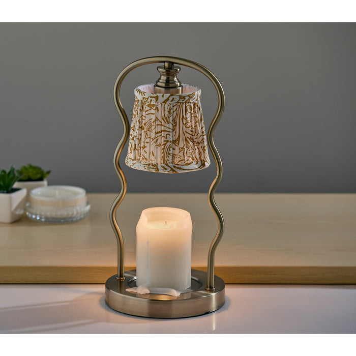 Adesso Simplee Adesso Twirl Candlewarmer Lamp Antique Brass (SL1195-21)