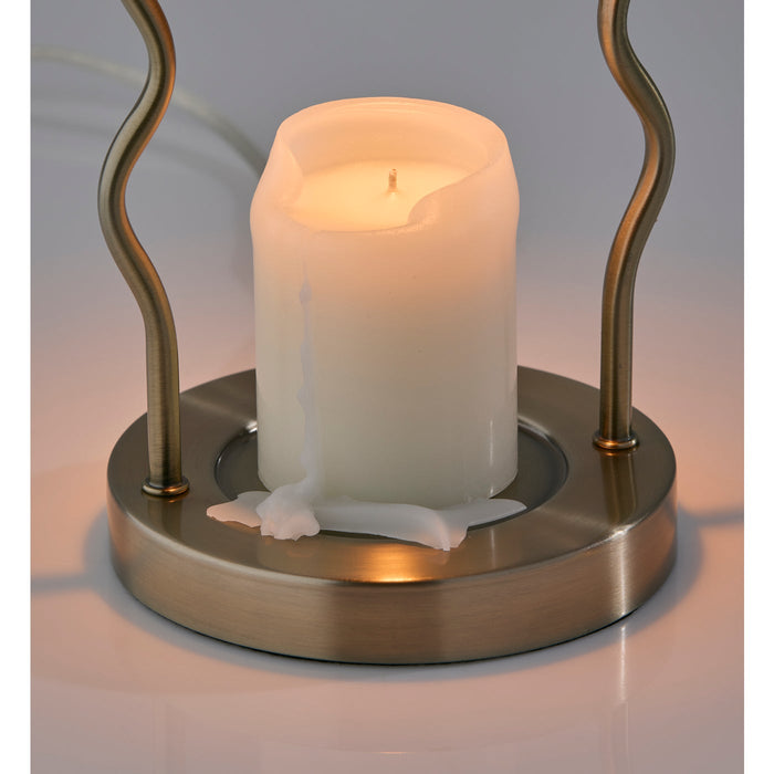 Adesso Simplee Adesso Twirl Candlewarmer Lamp Antique Brass (SL1195-21)