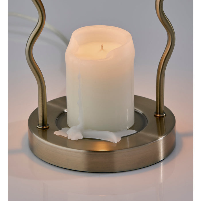 Adesso Simplee Adesso Twirl Candlewarmer Lamp Antique Brass (SL1195-21)