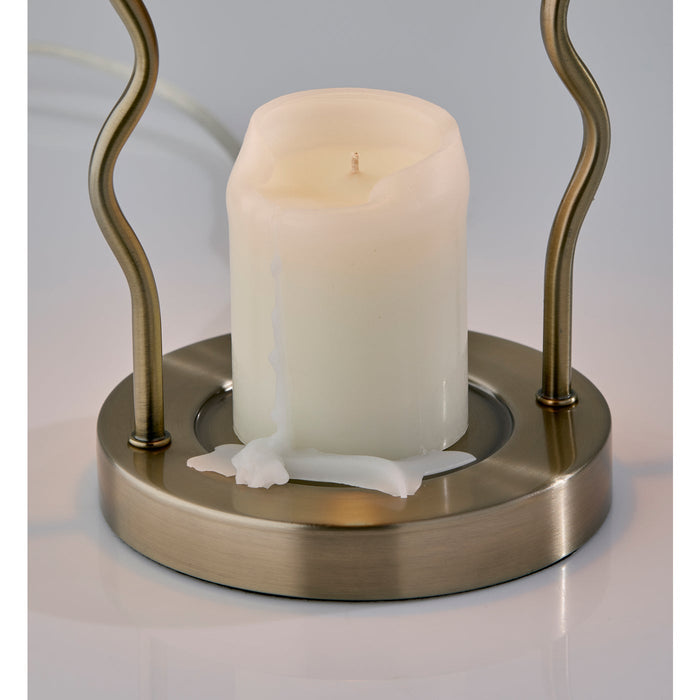 Adesso Simplee Adesso Twirl Candlewarmer Lamp Antique Brass (SL1195-21)