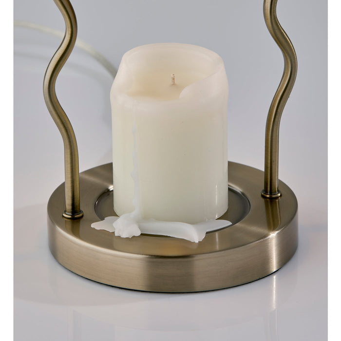 Adesso Simplee Adesso Twirl Candlewarmer Lamp Antique Brass (SL1195-21)