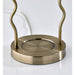 Adesso Simplee Adesso Twirl Candlewarmer Lamp Antique Brass (SL1195-21)
