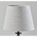 Adesso Simplee Adesso Darcy Table Lamp Black With Grey Tall Shade (SL3978-02)