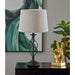 Adesso Simplee Adesso Darcy Table Lamp Black With Grey Drum Shade (SL3978-03)