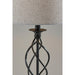 Adesso Simplee Adesso Darcy Table Lamp Black With Grey Drum Shade (SL3978-03)