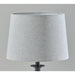 Adesso Simplee Adesso Darcy Table Lamp Black With Grey Drum Shade (SL3978-03)