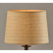 Adesso Simplee Adesso Darcy Table Lamp Black With Natural Shade (SL3978-12)
