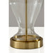 Adesso Simplee Adesso Sonata Table Lamp Pleated Shade Glass/Antique Brass (SL3985-02)