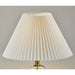 Adesso Simplee Adesso Sonata Table Lamp Pleated Shade Glass/Antique Brass (SL3985-02)