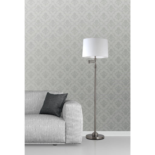 Adesso Simplee Adesso Aaron Swingarm Floor Lamp Pewter (SL3989-23)