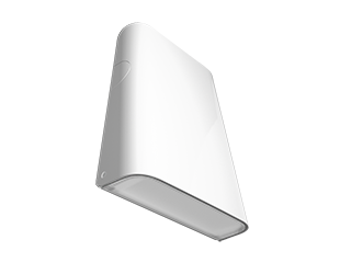 RAB LED Slim Wall Pack Wattage Selectable 34W/25W/13W 5000K 120V White (SLIM15W)