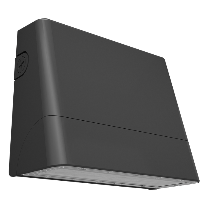 RAB LED Slim Wall Pack Small Wattage/CCT Selectable 30W/25W/20W/15W 3000K/4000K/5000K 480V Adjustable Optic 0/15/30/45 Degree Bronze (SLIM22-S-30/480)