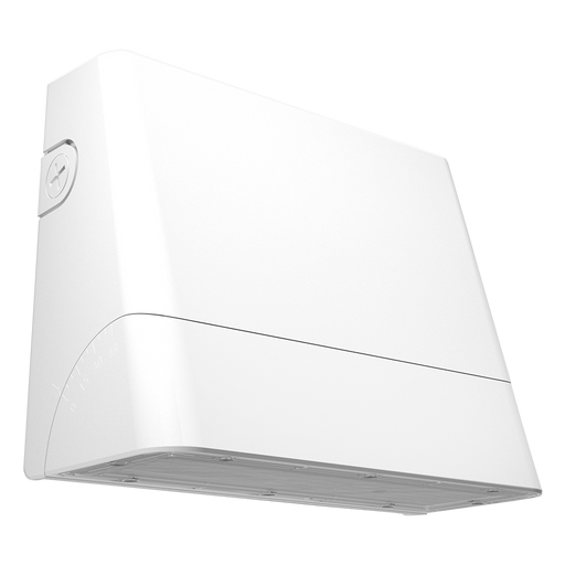 RAB LED Slim Wall Pack Small Wattage/CCT Selectable 30W/25W/20W/15W 3000K/4000K/5000K 480V Adjustable Optic 0/15/30/45 Degree White (SLIM22-S-30W/480)