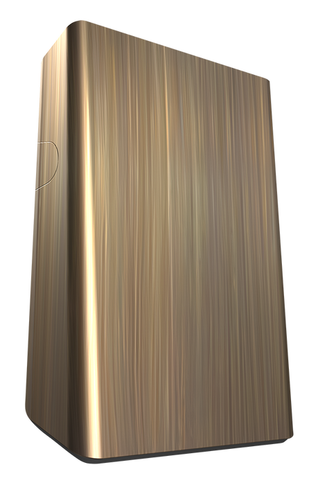 RAB LED Slim Wall Pack Amber Wattage Selectable 26W/18W/12W 120-277V Wall Mount 0-10V Dimming Solid Brass (SLIMYABR)