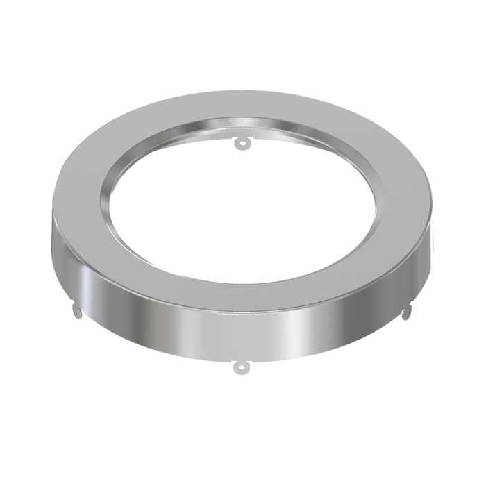 RAB Color Trim For 7 Inch Small Round Brushed Nickel Smooth (SM-TRIM-7R-BNS)