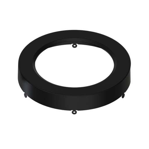 RAB Color Trim For 7 Inch Small Round Black Smooth (SM-TRIM-7R-BS)