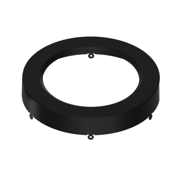 RAB Color Trim For 7 Inch Small Round Black Smooth (SM-TRIM-7R-BS)