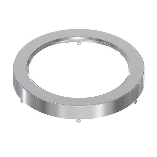 RAB Color Trim For 9 Inch Small Round Brushed Nickel Smooth (SM-TRIM-9R-BNS)