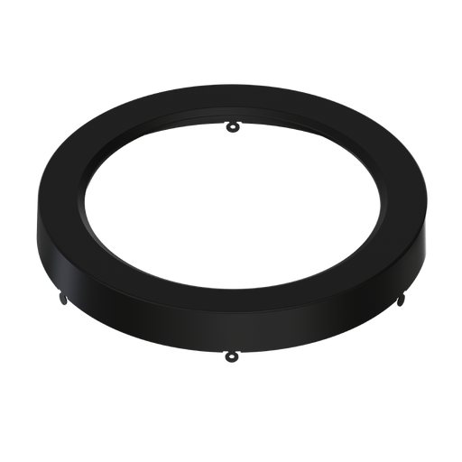RAB Color Trim For 9 Inch Small Round Black Smooth (SM-TRIM-9R-BS)