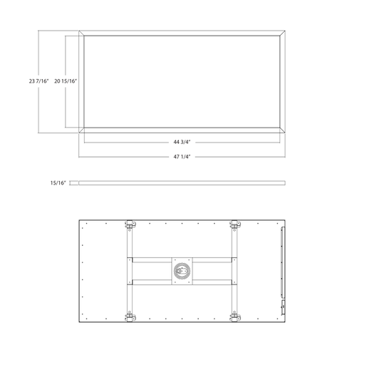 RAB Surface Mount LED Panel 2X4 Rectangle 55W 120-277V CCT Selectable 2700K/3000K/3500K/4000K/5000K 90 CRI Triac Dimming White (SMP2X4)