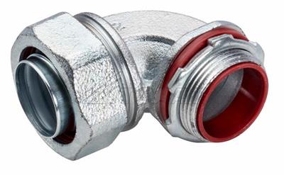 Southwire TOPAZ 1-1/2 Inch 90-Degree Liquidtight Malleable Connector (495S)