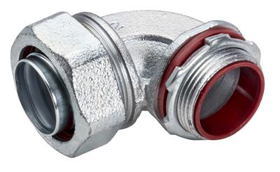 Southwire TOPAZ 1-1/2 Inch 90-Degree Liquidtight Malleable Hot Dip Galvanized Connector (495HDG)