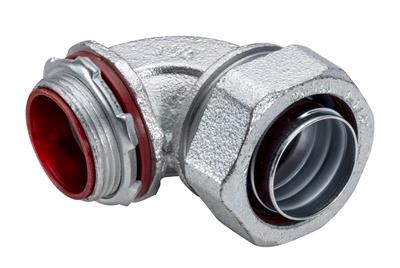 Southwire TOPAZ 1-1/2 Inch 90-Degree Liquidtight Malleable Hot Dip Galvanized Connector (495HDG)