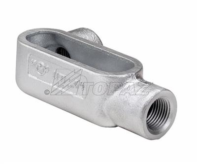 Southwire TOPAZ 1-1/2 Inch Rigid Conduit Body Threaded LL Type Form 7 Gray Iron Conduit Body (LL5G7)