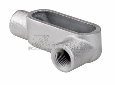 Southwire TOPAZ 1-1/2 Inch Rigid Conduit Body Threaded LL Type Form 7 Gray Iron Conduit Body (LL5G7)