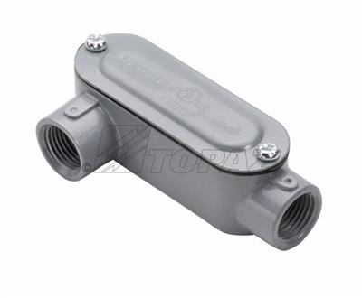 Southwire TOPAZ 1-1/2 Inch Rigid Conduit Body Threaded LR Type With Cover And Gasket (LR5CG)