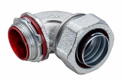 Southwire TOPAZ 1-1/4 Inch 90-Degree Liquidtight Malleable Connector (494S)