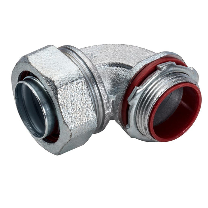 Southwire TOPAZ 1-1/4 Inch 90-Degree Liquidtight Malleable Hot Dip Galvanized Connector (494HDG)