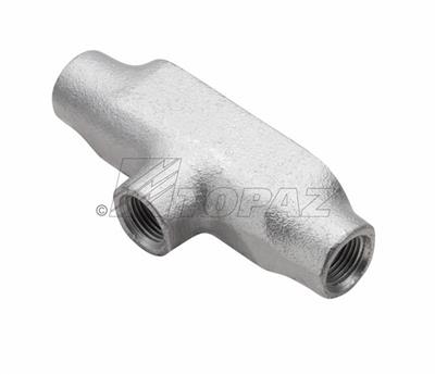 Southwire TOPAZ 1-1/4 Inch Rigid Conduit Body Threaded T Type - Malleable Iron (TB4M)