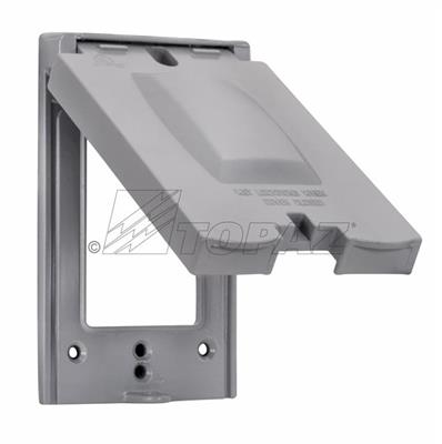 Southwire TOPAZ 1-Gang Vertical/Horizontal 10-In-1 Cover Grey (WC1V12)