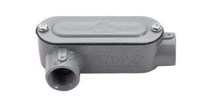 Southwire TOPAZ 1 Inch Rigid Conduit Body Threaded LR Type With Cover And Gasket (LR3CG)