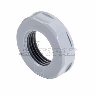 Southwire TOPAZ 1/2 Inch Nylon Locknut Gray (NLN12G)