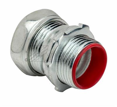 Southwire TOPAZ 2-1/2 Inch EMT Compression Connector Steel Insulated (657SI)