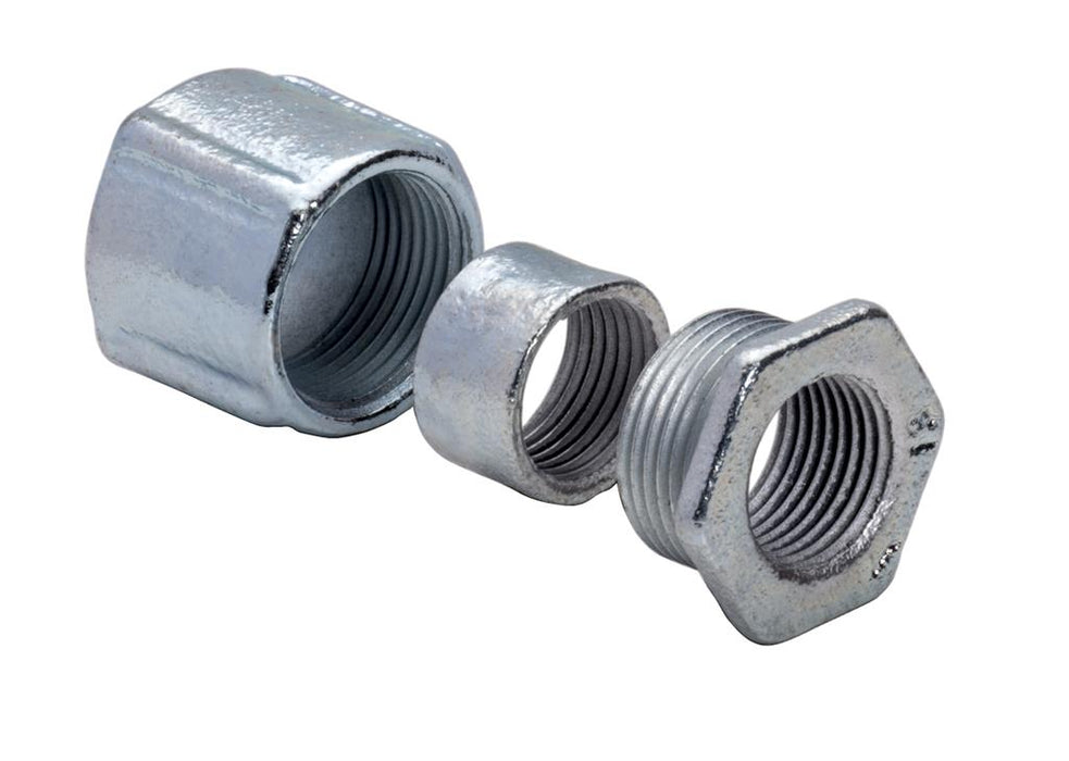 Southwire TOPAZ 2-1/2 Inch Rigid 3-Piece Coupling Malleable Iron Hot Dip Galvanized (857HDG)