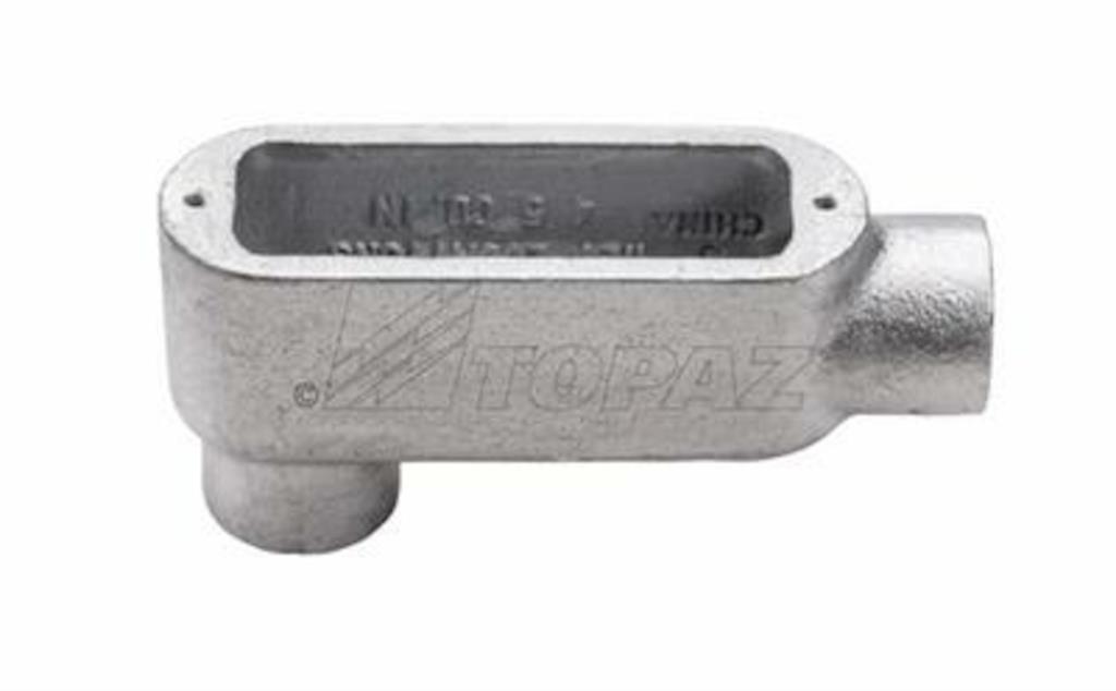 Southwire TOPAZ 2-1/2 Inch Rigid Conduit Body Threaded LB Type - Malleable Iron (LB7M)