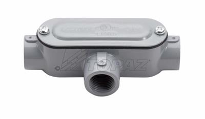 Southwire TOPAZ 2 Inch Rigid Conduit Body Threaded T Type With Cover And Gasket (T6CG)