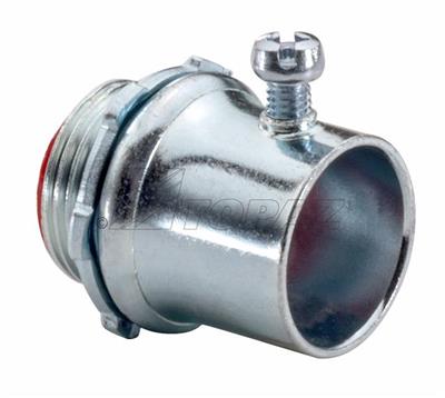 Southwire TOPAZ 3-1/2 Inch Connector Steel Insulated (639SI)